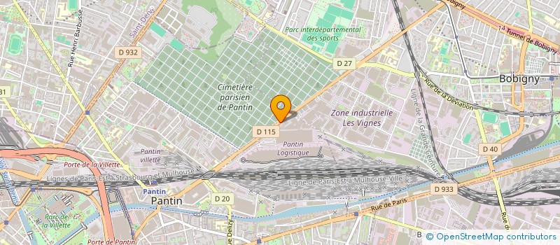 localisation de l'entreprise TEMPLAR  PANTIN