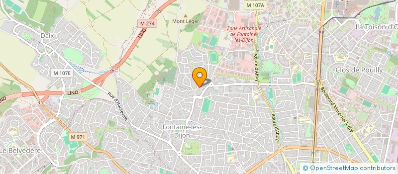 localisation de l'entreprise TEMPLATE à FONTAINE-LES-DIJON
