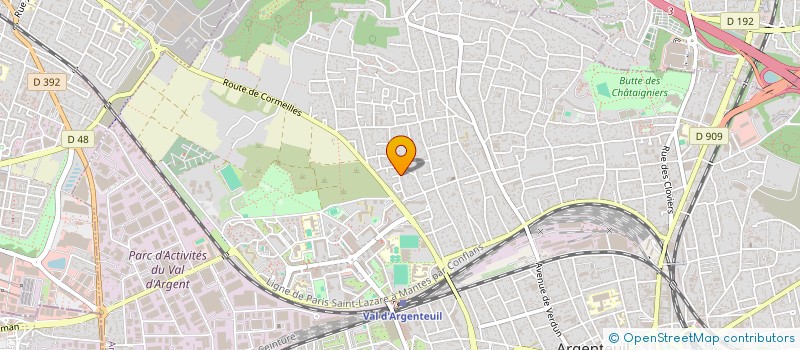 localisation de l'entreprise TEMPLE  ARGENTEUIL