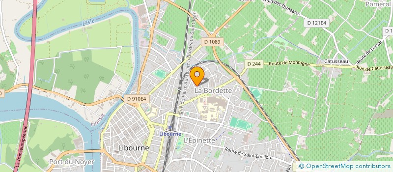 localisation de l'entreprise TEMPLE  LIBOURNE