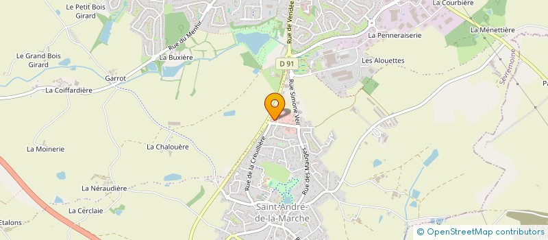 localisation de l'entreprise TEMPLERAUD à SEVREMOINE