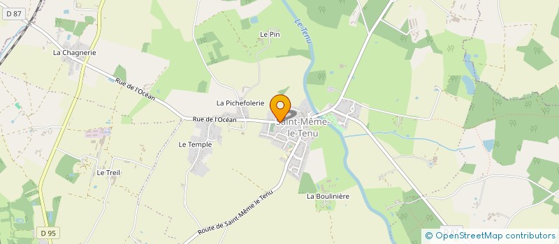 localisation de l'entreprise TEMPLIER MENUISERIE à MACHECOUL-SAINT-MEME