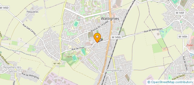 localisation de l'entreprise TEMPLIMMO  WATTIGNIES