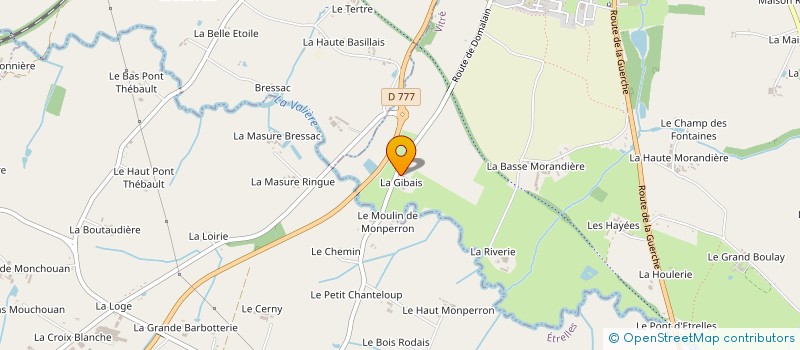 localisation de l'entreprise TEMPLON FRANCOIS ET PHILIPPE  VITRE