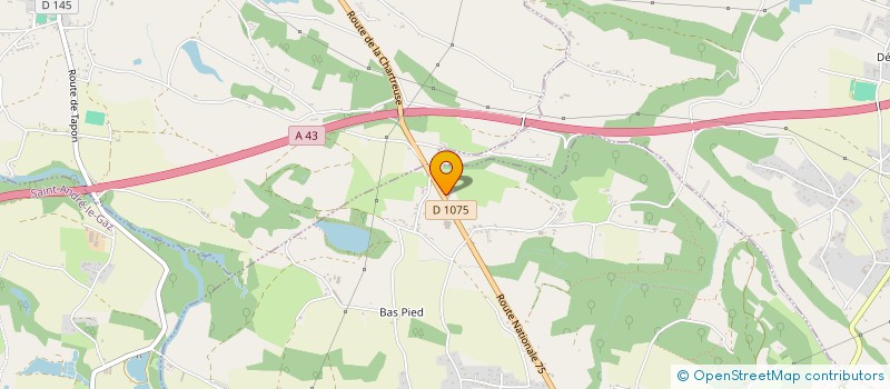 localisation de l'entreprise TEMPO 27-44  LES ABRETS-EN-DAUPHINE