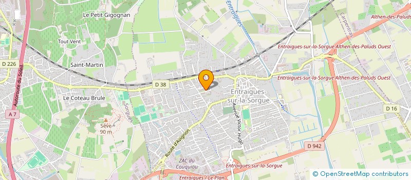 localisation de l'entreprise TEMPO  ENTRAIGUES-SUR-LA-SORGUE