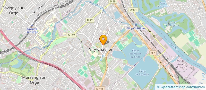 localisation de l'entreprise TEMPO à VIRY-CHATILLON