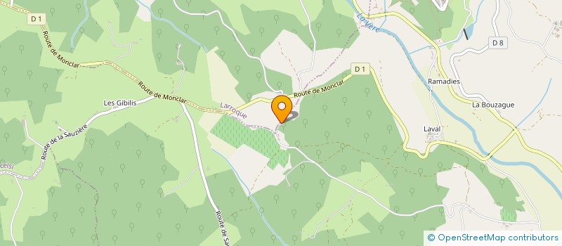 localisation de l'entreprise TEMPO  LARROQUE