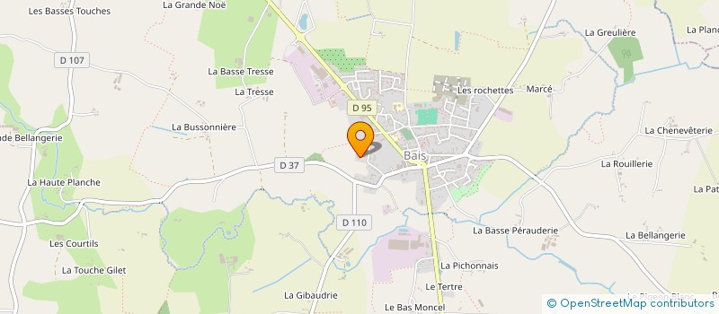 localisation de l'entreprise TEMPO à BAIS