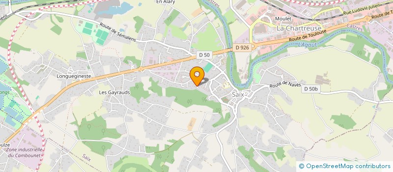 localisation de l'entreprise TEMPO  SAIX