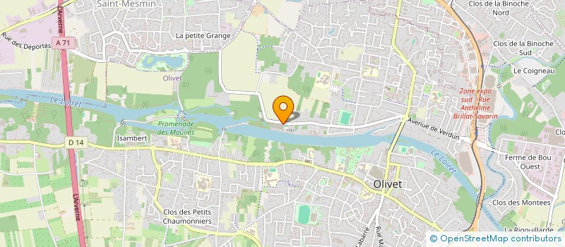 localisation de l'entreprise TEMPO CAFE à OLIVET