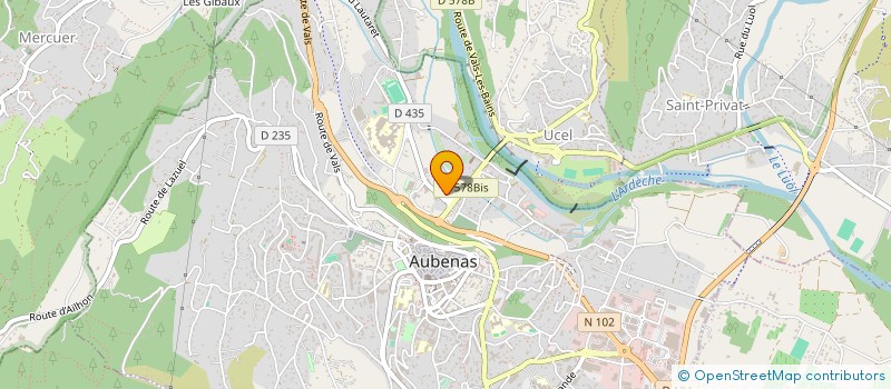 localisation de l'entreprise TEMPO D AUBENAS  AUBENAS