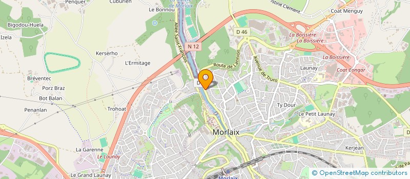 localisation de l'entreprise TEMPO DARTS CLUB à MORLAIX