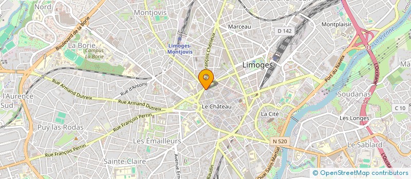 localisation de l'entreprise TEMPO DECO à LIMOGES