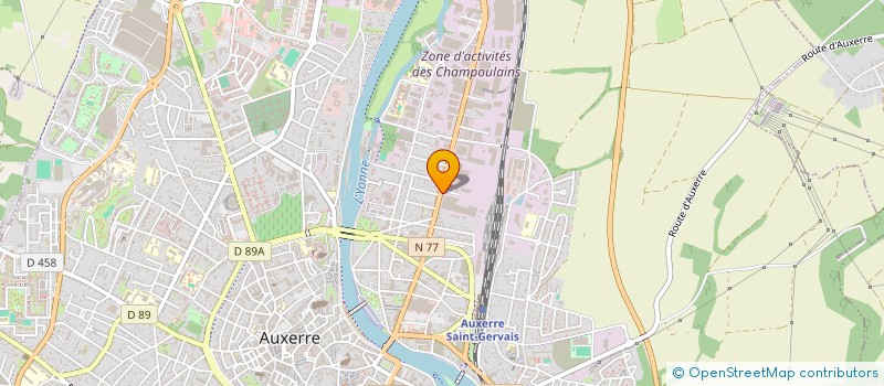 localisation de l'entreprise TEMPO GRILLE à AUXERRE