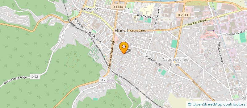 localisation de l'entreprise TEMPO GYM à ELBEUF