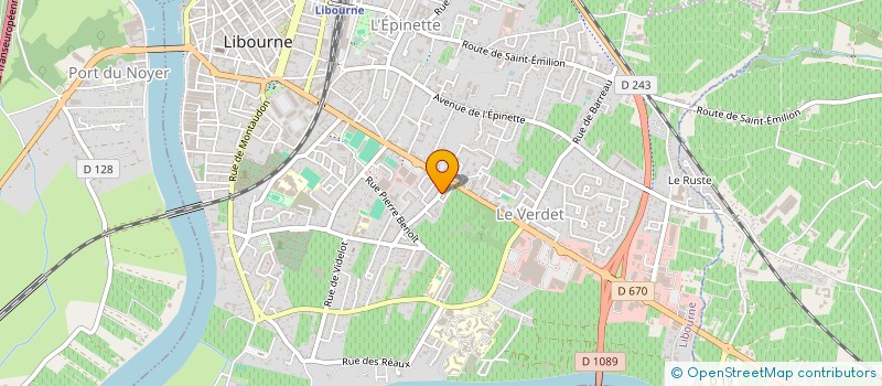 localisation de l'entreprise TEMPO PRO à LIBOURNE