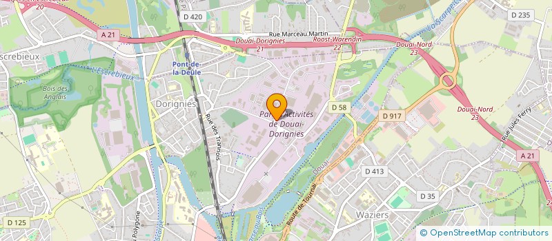 localisation de l'entreprise TEMPO SERVICES à DOUAI