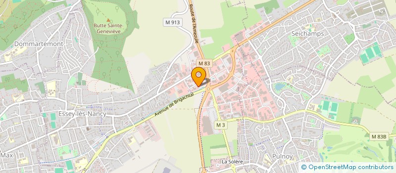 localisation de l'entreprise TEMPOLOR à ESSEY-LES-NANCY