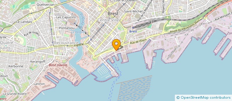 localisation de l'entreprise TEMPORA à BREST