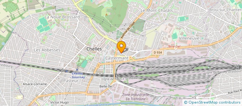 localisation de l'entreprise TEMPOREL  CHELLES