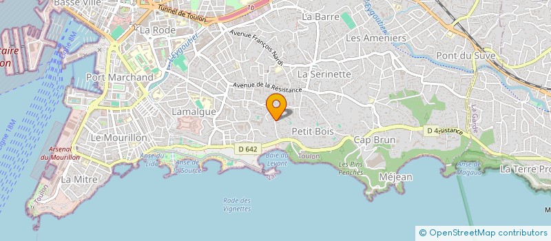 localisation de l'entreprise TEMPOREL  TOULON