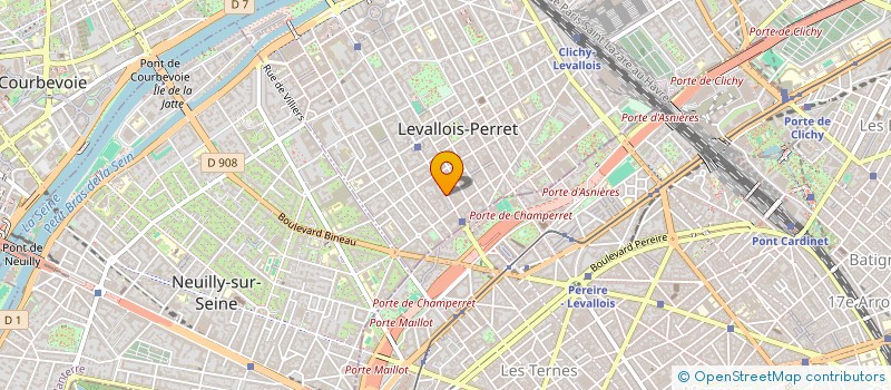 localisation de l'entreprise TEMPORIS à LEVALLOIS-PERRET