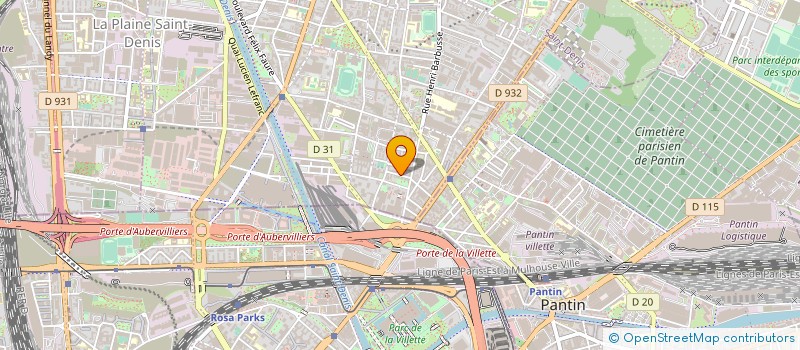 localisation de l'entreprise TEMPORISYS à AUBERVILLIERS
