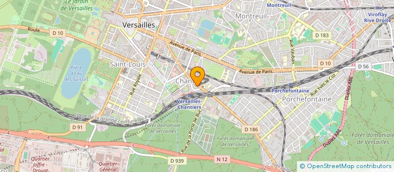 localisation de l'entreprise TEMPORYS ETTI 78 à VERSAILLES