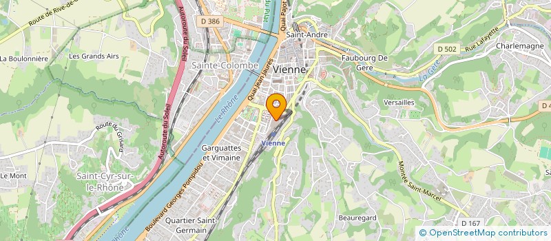 localisation de l'entreprise TEMPRO à VIENNE