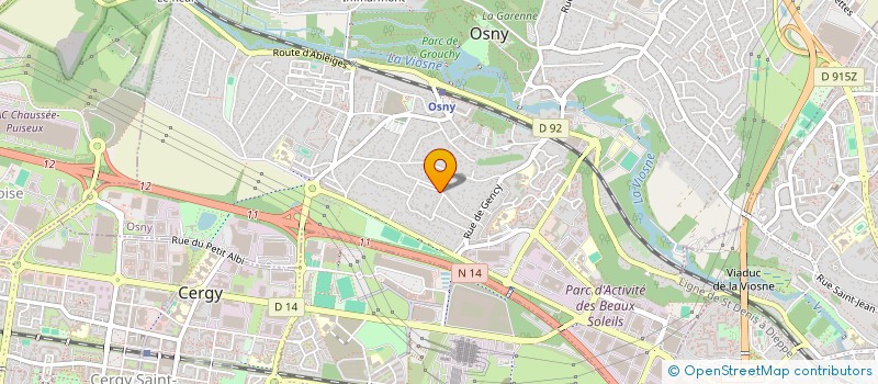 localisation de l'entreprise TEMPS BLEU à OSNY
