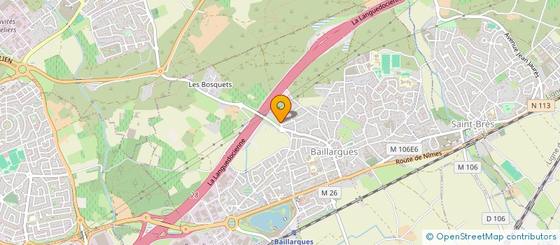 localisation de l'entreprise TEMPS D'AVANCE à BAILLARGUES