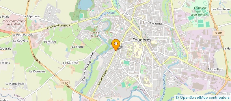 localisation de l'entreprise TEMPS D'IDEES  FOUGERES