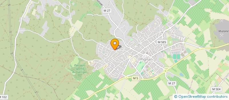 localisation de l'entreprise TEMPS'DANSE à PIGNAN