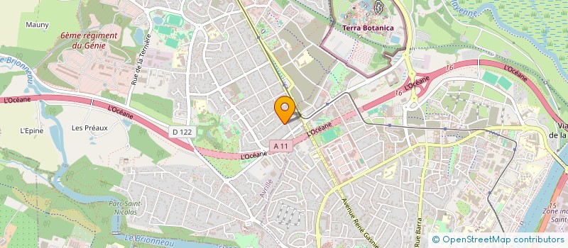 localisation de l'entreprise TEMPS DANSE  AVRILLE