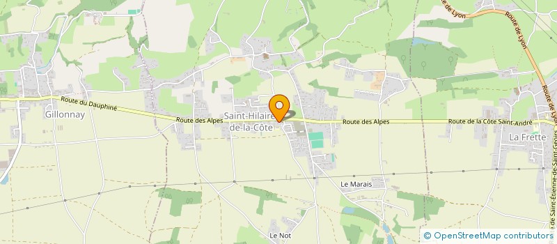 localisation de l'entreprise TEMPS'DANSE ST HILAIRE DE LA COTE  SAINT-HILAIRE-DE-LA-COTE