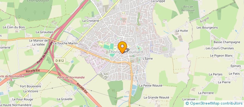 localisation de l'entreprise TEMPS DANSE THORIGNE  THORIGNE FOUILLARD