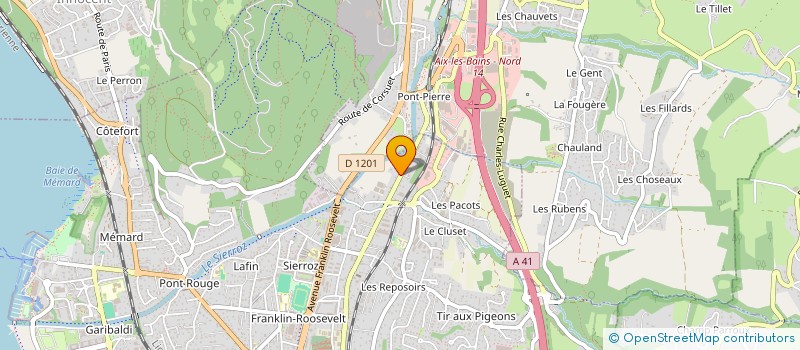 localisation de l'entreprise TEMPS DANSES  AIX-LES-BAINS