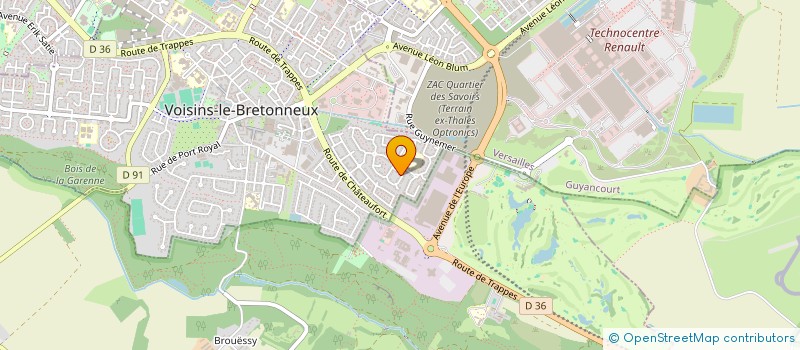 localisation de l'entreprise TEMPS DE DANSES à VOISINS-LE-BRETONNEUX