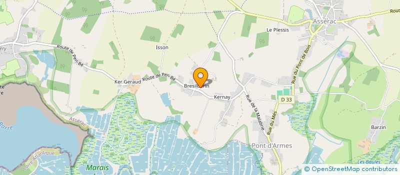 localisation de l'entreprise TEMPS DES BOIS à HERBIGNAC