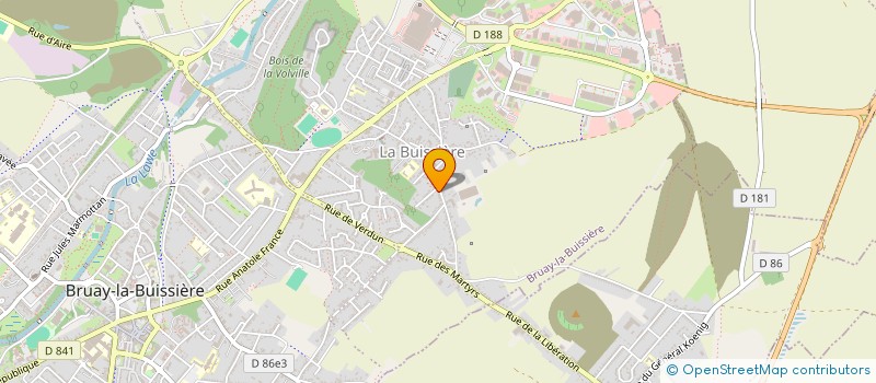 localisation de l'entreprise TEMPS F à BRUAY-LA-BUISSIERE