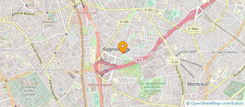 localisation de l'entreprise TEMPS LIBRE à BAGNOLET