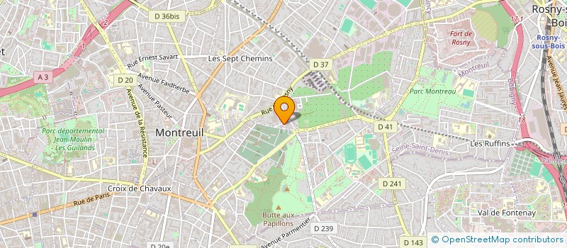 localisation de l'entreprise TEMPS VIVANT  MONTREUIL