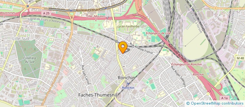 localisation de l'entreprise TEMPSOPHRO  RONCHIN