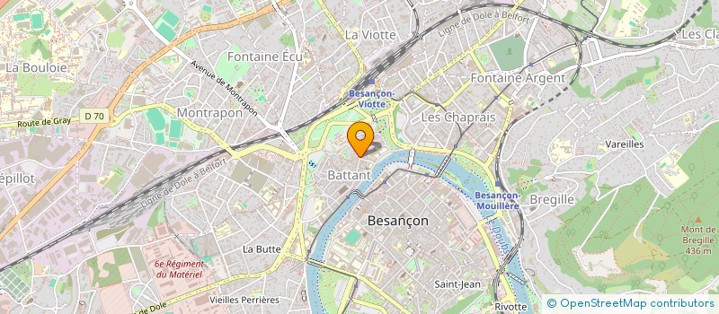 localisation de l'entreprise TEMPUS à BESANCON