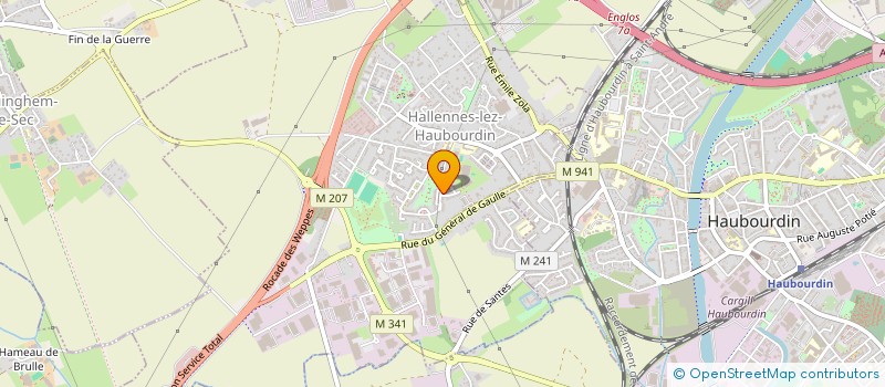 localisation de l'entreprise TEMPUS  HALLENNES-LEZ-HAUBOURDIN