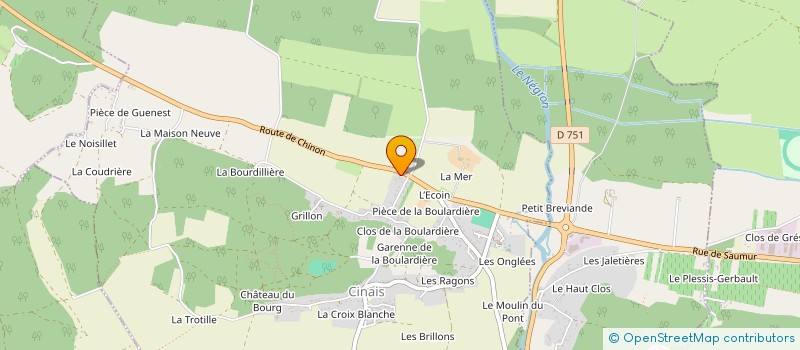 localisation de l'entreprise TEMROCK  CINAIS