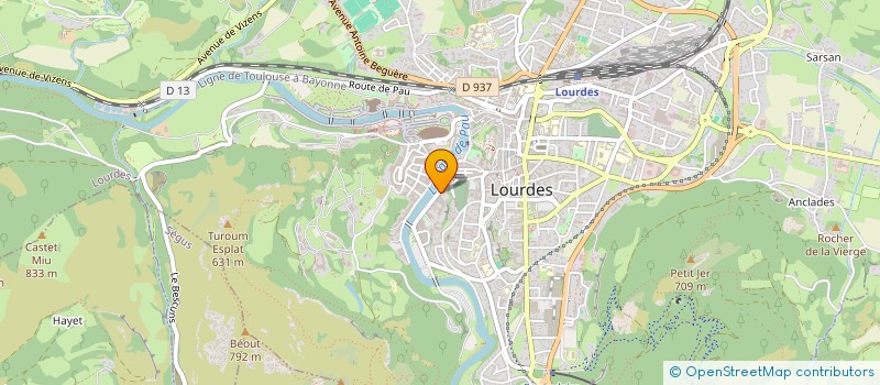 localisation de l'entreprise TEN  LOURDES