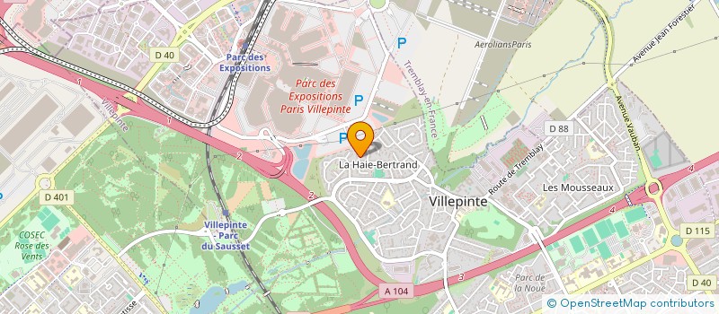 localisation de l'entreprise TEN&CIE à VILLEPINTE