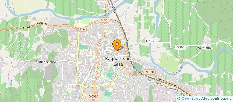 localisation de l'entreprise TEN COIFFURE  BAGNOLS-SUR-CEZE